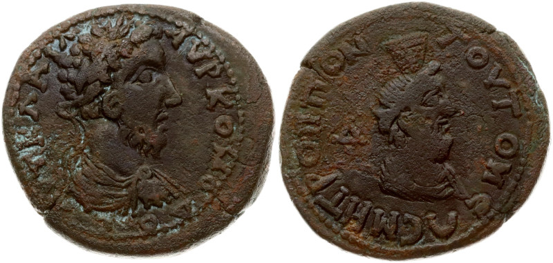 Roman Empire. Moesia Inferior, Tomis. Commodus (177 - 192 AD). Tetrassarion. Bro...