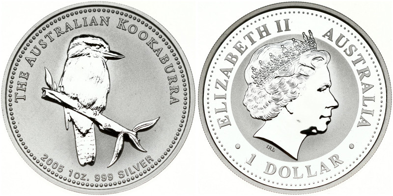 Australia 1 Dollar 2005 Australian Kookaburra. Elizabeth II (1952-2022). Austral...