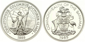 Bahamas 5 Dollars 1989 October 12 1492