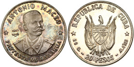 Cuba 20 Peso 1977 Antonio Maceo