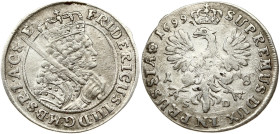 Brandenburg-Prussia 18 Groscher 1699 SD Konigsberg