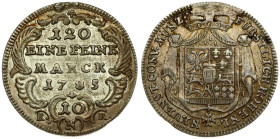 Hohenlohe-Oehringen 10 Kreuzer 1785 KRN