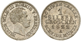 Prussia 1 Silber Groschen 1822 A