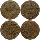 Scotland Turner ND (1632-1639) Lot of 2 coins