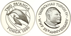 Tonga 2 Pa'anga 1986 WWF