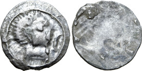 Etruria, Populonia AR Unit. 4th century BC. Male head to right; I (mark of value) before / Blank. EC I, 16 (O2); HN Italy 122; Sambon 79; HGC 1, 99. 0...