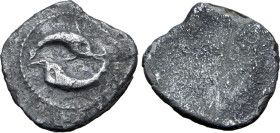 Etruria, Populonia AR Obol. 3rd century BC. Two dolphins / Blank. EC I, 122; HN Italy 231 (uncertain mints); HGC 1, 152. 0.73g, 11mm.

Very Fine. Very...
