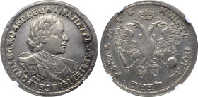 Russia, Tsardom. Peter I 'the Great' AR Rouble. Kadashevsky mint, 1720. • ЦРЬ • ПЕТРЬ • АЛЕѮIЕВIЧЬ • ВСЕѦ • POCИI • САМОДЕРЖЕЦЬ, laureate, draped and ...