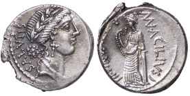 ROMANE REPUBBLICANE - ACILIA - Man. Acilius Glabrio (49 a.C.) - Denario B. 8; Cr. 442/1a (AG g. 3,88)

qSPL