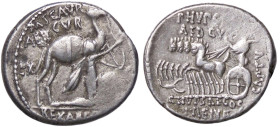 ROMANE REPUBBLICANE - AEMILIA - M. Aemilius Scaurus e Pub. Plautius Hypsaes (58 a.C.) - Denario B. 8; Cr. 422/1b (AG g. 3,94)

BB+