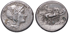 ROMANE REPUBBLICANE - CLAUDIA - Ap. Claudius Pulcher, T. Manlius Mancinus e Q. Urbinus (111-110 a.C.) - Denario B. 2; Cr. 299/1a (AG g. 3,46)

BB+
