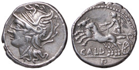 ROMANE REPUBBLICANE - COELIA - C. Coelius Caldus (104 a.C.) - Denario B. 3; Cr. 318/1b (AG g. 3,96)

qSPL