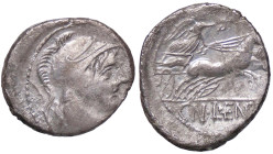 ROMANE REPUBBLICANE - CORNELIA - Cn. Cornelius Lentulus Clodianus (88 a.C.) - Denario B. 50; Cr. 345/1 (AG g. 3,67)

qBB