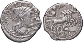ROMANE REPUBBLICANE - FABIA - Q. Fabius Labeo (124 a.C.) - Denario B. 1; Cr. 273/1 (AG g. 3,77)

MB-BB