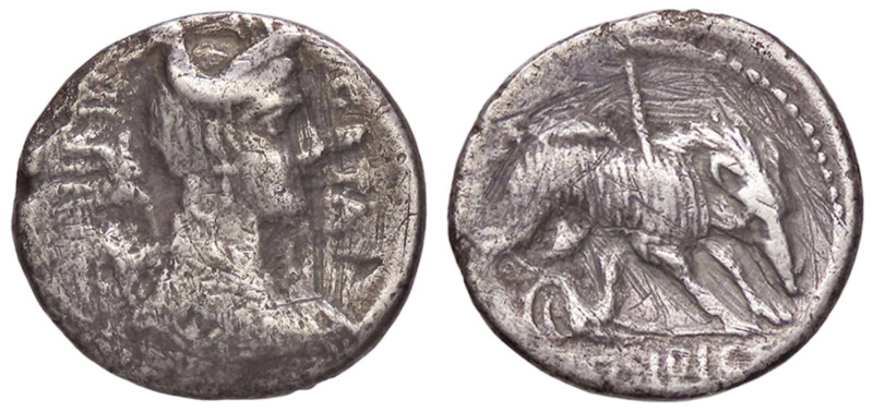 ROMANE REPUBBLICANE - HOSIDIA - C. Hosidius C. f. Geta (68 a.C.) - Denario B. 1;...