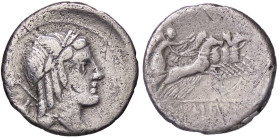 ROMANE REPUBBLICANE - JULIA - L. Julius Bursio (85 a.C.) - Denario B. 6; Cr. 352/1a (AG g. 3,83)

qBB