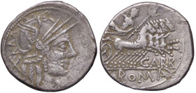 ROMANE REPUBBLICANE - PAPIRIA - Cn. Papirius Carbo (121 a.C.) - Denario B. 7; Cr. 279/1 (AG g. 3,87)

qBB