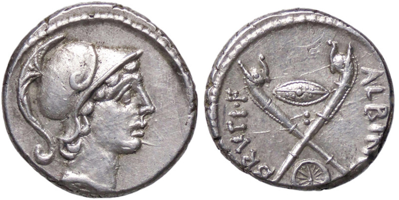 ROMANE REPUBBLICANE - POSTUMIA - D. Postumius Albinus Bruti f. (48 a.C.) - Denar...