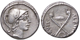 ROMANE REPUBBLICANE - POSTUMIA - D. Postumius Albinus Bruti f. (48 a.C.) - Denario B. 11; Cr. 450/1a (AG g. 3,81)

SPL