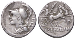ROMANE REPUBBLICANE - SERVILIA - P. Servilius M. F. Rullus (100 a.C.) - Denario B. 14; Cr. 328/1 (AG g. 3,87)

BB