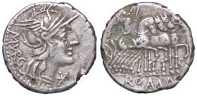 ROMANE REPUBBLICANE - VARGUNTEIA - M. Vargunteius (130 a.C.) - Denario B. 1; Cr. 257/1 (AG g. 2,88) Suberato

qBB