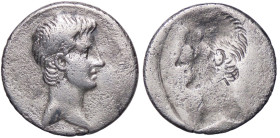 ROMANE IMPERIALI - Augusto (27 a.C.-14 d.C.) - Denario (AG g. 3,71) R/ incuso

qBB