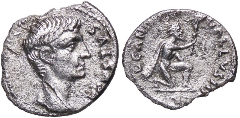 ROMANE IMPERIALI - Augusto (27 a.C.-14 d.C.) - Denario C. 383; RIC 175 (AG g. 3)...