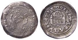 ZECCHE ITALIANE - AQUILEIA - Volchero (1204-1218) - Denaro (AG g. 0,94) Falso d'epoca

qSPL