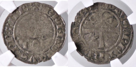 ZECCHE ITALIANE - AVIGNONE - Benedetto XIII (Antipapa) (1394-1423) - Sesino Munt. 4; MIR 259 RRR (AG g. 1,04) Sigillata NGC VG10

MB