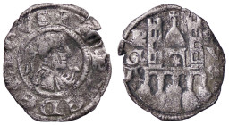 ZECCHE ITALIANE - BERGAMO - Comune, monete a nome di Federico II (Sec. XIII-XIV) - Denaro planeto CNI 139/144; MIR 18 (MI g. 0,62)

MB-BB