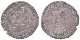 ZECCHE ITALIANE - CORREGGIO - Anonime dei Conti Gerolamo, Gilberto, Camillo e Fabrizio (1569-1580) - Giulio da 8 soldi CNI 71/83; MIR 108/1 RR (AG g. ...