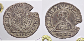 ZECCHE ITALIANE - DESANA - Antonio Maria Tizzone (1598-1641) - Fiorino CNI 43 RRRR AG Ex asta Montenegro 15, lotto 334, sigillata con il cartellino de...