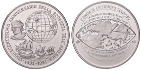 REPUBBLICA ITALIANA - Repubblica Italiana (monetazione in lire) (1946-2001) - Oncia 1992 - Scoperta dell'America AG

FS