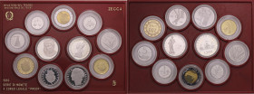 REPUBBLICA ITALIANA - Repubblica Italiana (monetazione in lire) (1946-2001) - Serie zecca 1986 Mont. 23 In confezione - 11 valori

FS