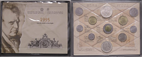 REPUBBLICA ITALIANA - Repubblica Italiana (monetazione in lire) (1946-2001) - Serie zecca 1995 Mont. 32 R In confezione - 11 valori

FDC