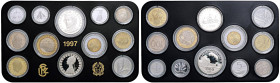 REPUBBLICA ITALIANA - Repubblica Italiana (monetazione in lire) (1946-2001) - Serie zecca 1997 Mont. 34 In confezione - 12 valori

FS