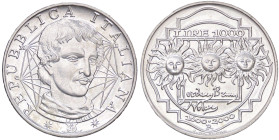 REPUBBLICA ITALIANA - Repubblica Italiana (monetazione in lire) (1946-2001) - 1.000 Lire 2000 Giordano Bruno Mont. 7 AG

FDC
