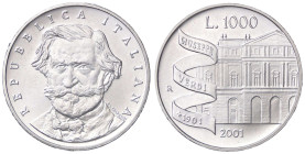 REPUBBLICA ITALIANA - Repubblica Italiana (monetazione in lire) (1946-2001) - 1.000 Lire 2001 Giuseppe Verdi Mont. 8 AG

FDC