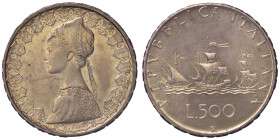 REPUBBLICA ITALIANA - Repubblica Italiana (monetazione in lire) (1946-2001) - 500 Lire 1970 - Caravelle Mont. 14 AG Bella patina

FDC