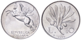 REPUBBLICA ITALIANA - Repubblica Italiana (monetazione in lire) (1946-2001) - 10 Lire 1949 Mont. 7 IT

qFDC/FDC