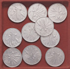 REPUBBLICA ITALIANA - Repubblica Italiana (monetazione in lire) (1946-2001) - 5 Lire 1948 Mont. 6 NC IT Lotto di 10 esemplari

BB÷SPL