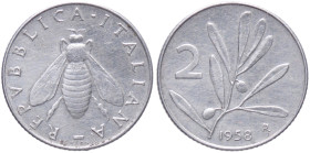 REPUBBLICA ITALIANA - Repubblica Italiana (monetazione in lire) (1946-2001) - 2 Lire 1958 Mont. 7 RR IT Sigillata Aurora Numismatica senza conservazio...