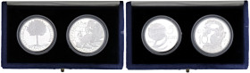 REPUBBLICA ITALIANA - Repubblica Italiana (monetazione in euro) (2002) - 10 e 5 Euro 2003 - L'Europa dei Popoli AG In confezione Scritte sulla confezi...
