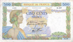 CARTAMONETA ESTERA - FRANCIA - Governo di Vichy (1940-1944) - 500 Franchi 20/06/1940 NC

BB