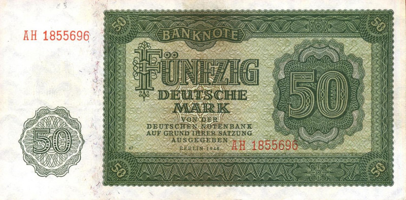 CARTAMONETA ESTERA - GERMANIA - Occupazione alleata (1945-1948) - 50 Marchi 1948...