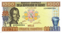 CARTAMONETA ESTERA - GUINEA - Repubblica - 1.000 Franchi 01/03/1960

FDS
