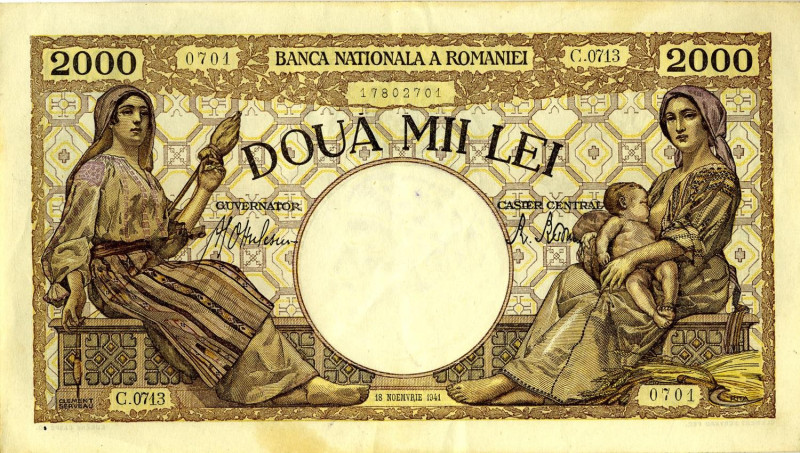 CARTAMONETA ESTERA - ROMANIA - Michele I (1940-1947) - 2.000 Lei 18/11/1941 Pick...