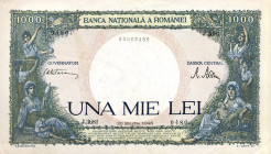 CARTAMONETA ESTERA - ROMANIA - Michele I (1940-1947) - 1.000 Lei 20/03/1945 Pick 52 Piega verticale

SPL