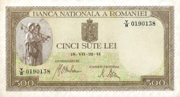 CARTAMONETA ESTERA - ROMANIA - Michele I (1940-1947) - 500 Lei 19/07/1941 Pick 51

qFDS