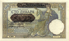 CARTAMONETA ESTERA - SERBIA - 100 Dinari 01/05/1941 Lotto di 4 biglietti consecutivi, con bustina e prezzo di vendita

FDS